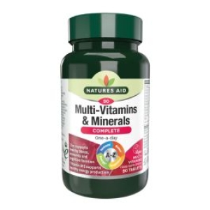 NATURES AID MULTI-VITAMINS & MINERALS X90 TABLETS