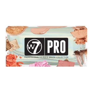 W7 PROFESSIONAL 12 PIECE BRUSH COLLECTION IN SILVER POUCH