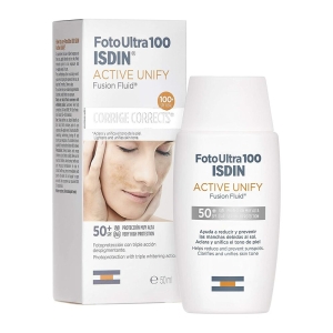ISDIN FOTOULTRA 100 ACTIVE UNIFY FUSION FLUID CORRIDGE CORRECTS SPF50+ 50ML