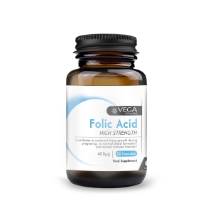 VEGA FOLIC ACID HIGH STRENGTH 400MCG X 30 TABS
