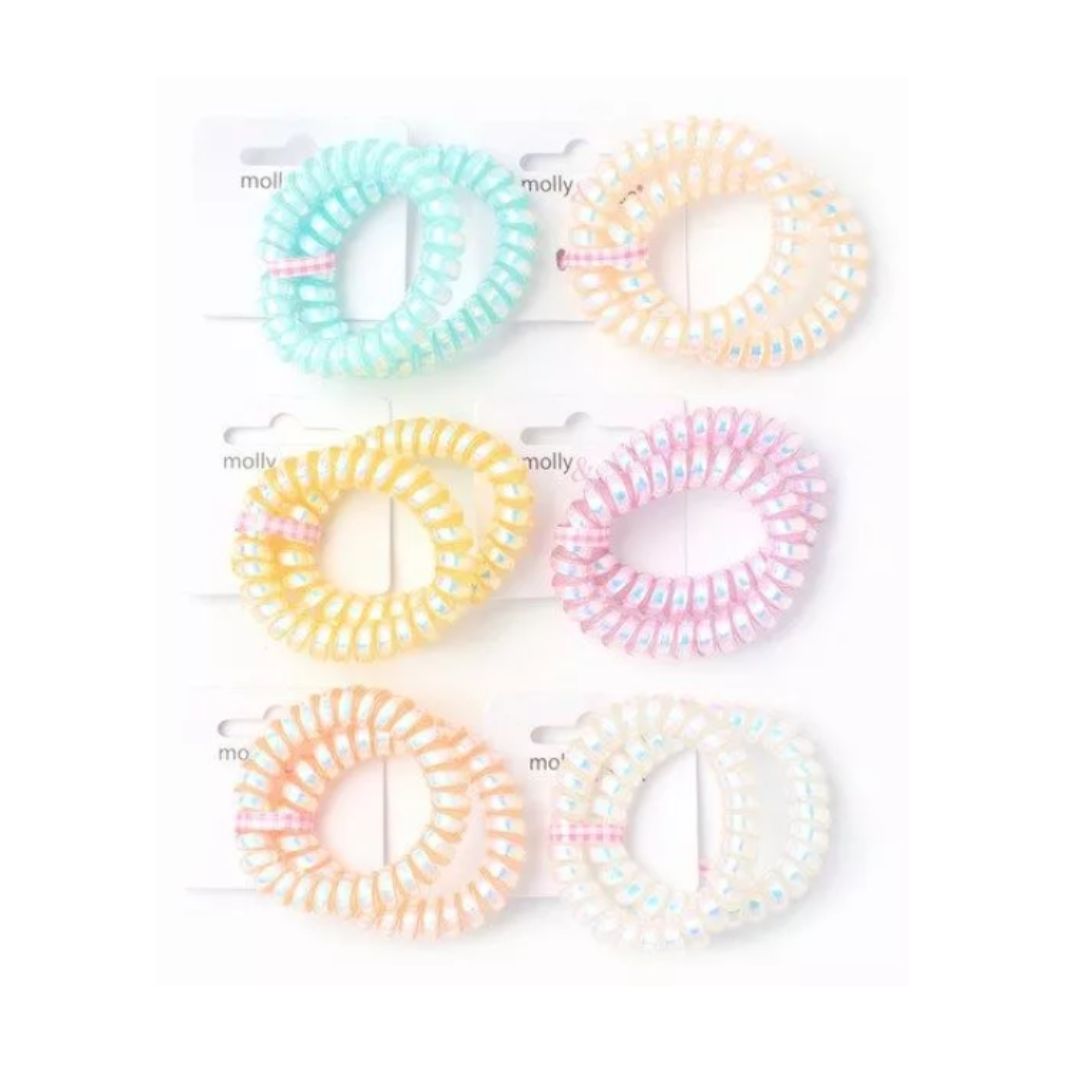 MOLLY & ROSE 7095 METALLIC LOOK COIL BOBBLES X 2 PACK