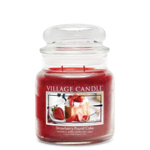 VILLAGE CANDLE STRAWBERRY POUND CAKE 389G