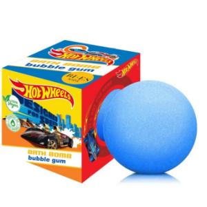 URODA 6541 HOT WHEELS BATH BOMB VEGAN BUBBLE GUM 165G