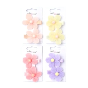 MOLLY & ROSE INCA 8641 CHLIFFON FLOWER ON A COVERD CLIP 52 CM