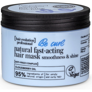 NATURA SIBERICA 50444E HAIR EVOLUTION NATURAL FAST-ACTING HAIR MASK "BE-CURL" SMOOTHNESS & SHINE, 150 ML