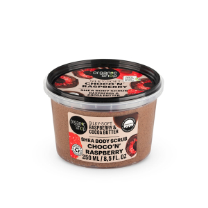 ORGANIC SHOP 05253E CHOCO´N´RASPBERRY BODY SCRUB SILKY-SOFT. RASPBERRY&COCOA, 250 ML