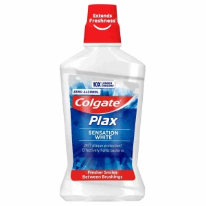 COLGATE PLAX SENSATION WHITE MOUTHWASH 500ML