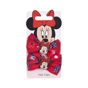 CERDA 2357 HAIR CLIPS MINNIE RED