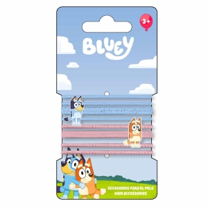 CERDA 2772 BLUEY HAIR ELASTICS X 8