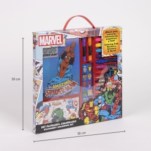 CERDA 1231 COLOURING STATIONERY SET DISPLAY MARVEL