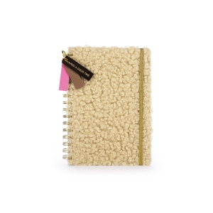 TRI-COASTAL 30720-30838 NUDE FUR SPIRAL JOURNAL WITH ELASTIC BAND