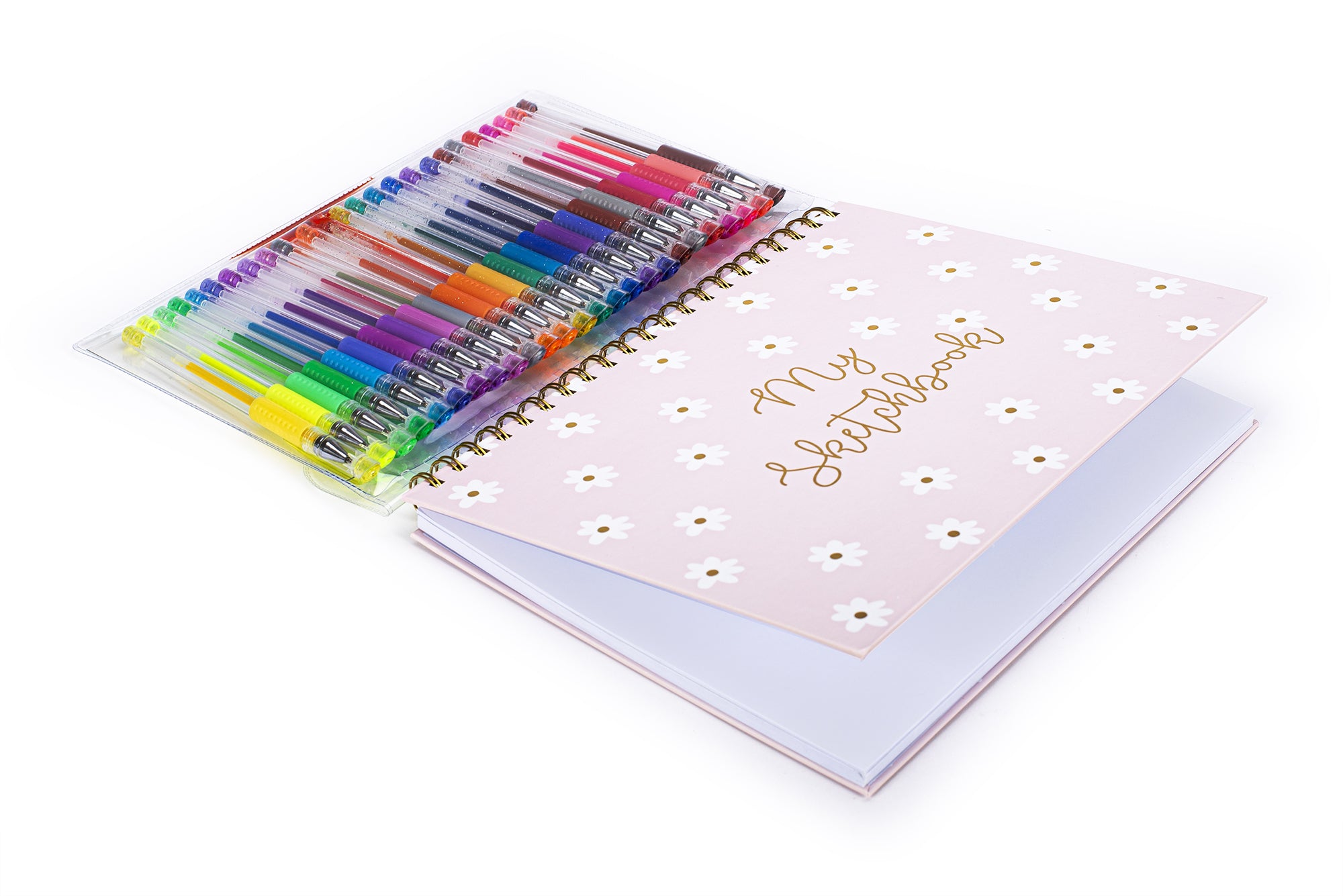 TRI-COASTAL 30750T-31780 PINK DAISES SKETCHBOOK WITH 25 GEL PENS - Image 4