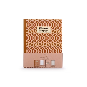 TRI-COASTAL 30795-30837 CHOOSE HAPPY SET OF 2 NOTEBOOKS