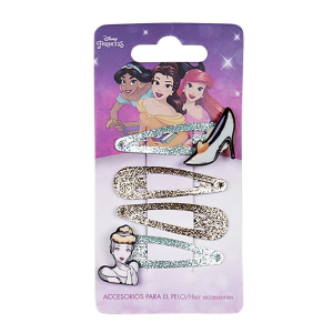 CERDA 2119 NEW PRINCESS CLIPS 4PCS