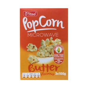 PITSO MICROWAVE POP CORN BUTTER FLAVOUR 100G X 3