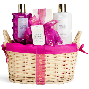 IDC 99017 COUNTRY FLOWERS 4PCS BASKET