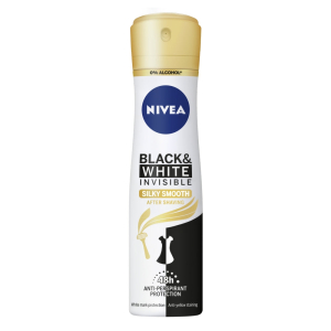 NIVEA DEODORANT SPRAY BLACK & WHITE SILKY SMOOTH 150ML