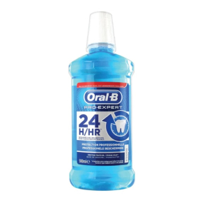 ORAL B PRO-EXPERT 24HOUR PROTECTION FRESH MNT MOUTHWASH 500ML