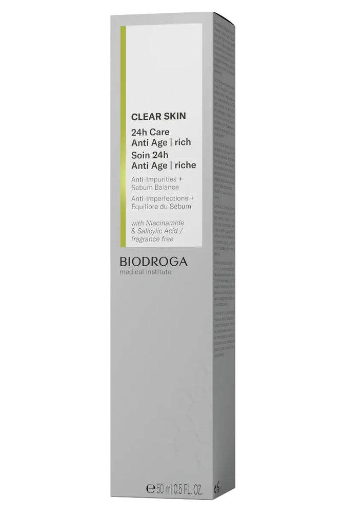 BIODROGA CLEAR SKIN 24HR ANTI AGE RICH 50 ML - Image 2