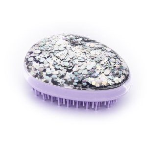 TRI-COASTAL F90476-31441 LIQUID GLITTER DETANGLER BRUSH PURPLE