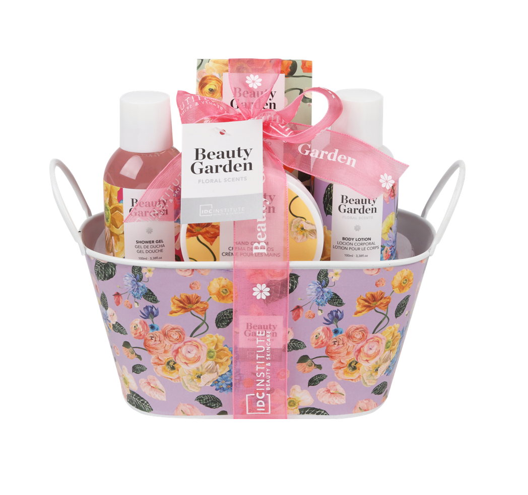 IDC INSTITUTE 42012 BEAUTY GARDEN FLORAL SCENTS GIFT SET X 4 PCS