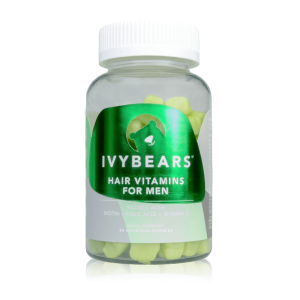 IVY BEARS MENS HAIR VITAMINS GUMMY BEARS SUPPLIMENTS X60