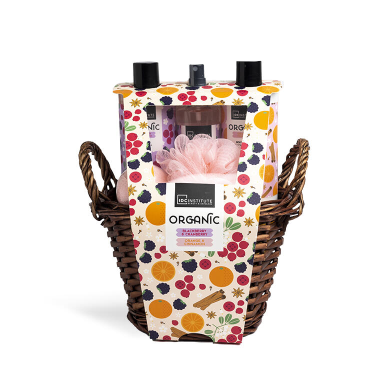 IDC INSTITUTE 44087 ORGANIC GIFT PACK IN BASKET X 5 PCS