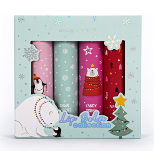 SIMPLE PLEASURES F81091-30973 CHUNKY LIP BALM 4PCS