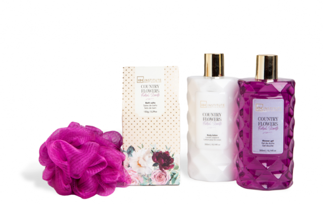 IDC 99017 COUNTRY FLOWERS 4PCS BASKET - Image 2