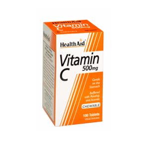 HEALTH AID VITAMIN C 500MG CHEWABLE X100 TABLETS