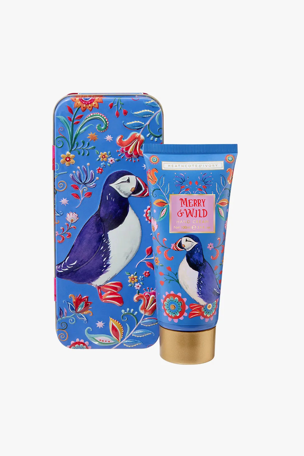 HEATHCOTE & IVORY FG7843 MERRY & WILD HAND CREAM 100ML IN TIN