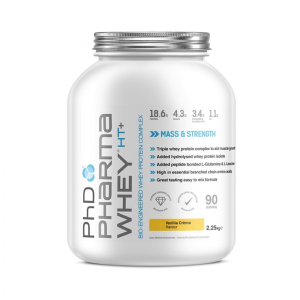 PHD PHARMA WHEY HT+VANILLA CREME 2.25KGS