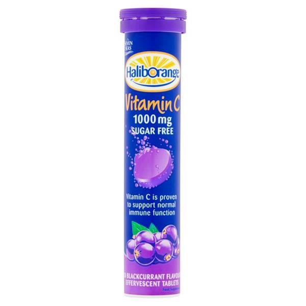 HALIBORANGE VITAMIN C 1000MG X20 BLACKCURRANT FLAVOUR EFFERVESCENT