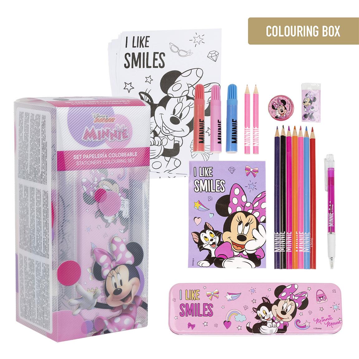 CERDA 0838 COLOURING STATIONERY SET MINNIE WITH CASE