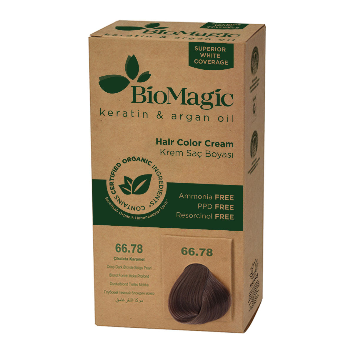 BIOMAGIC ORGANIC HAIR COLOR CREAM 66.78