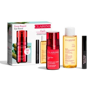 CLARINS TOTAL EYE LIFT + PERFECT MASCARA 4D + TOTAL CLEANSING OIL 50ML