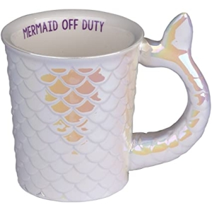 TRI-COASTAL EMBOSSED MERMAID OFF DUTY DESIGN MUG
