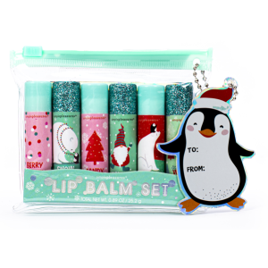 SIMPLE PLEASURES Y80395-31033 LIP BALM SET 6PCS FROSTING BLUE