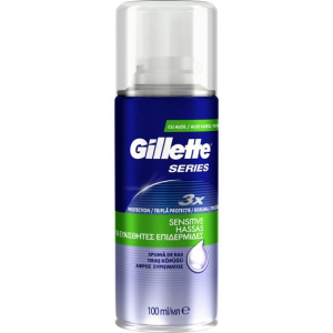 GILLETTE SERIES SENSITIVE SHAVING FOAM 100ML