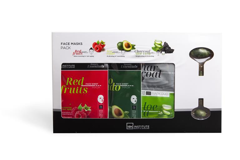 IDC INSTITUTE 77033 JADE ROLLER & MASKS GIFT PACK