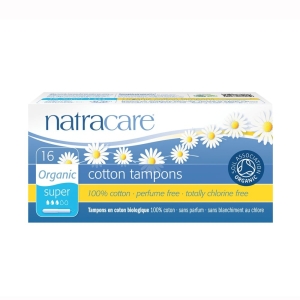 NATRACARE ORGANIC COTTON TAMPONS SUPER X 16