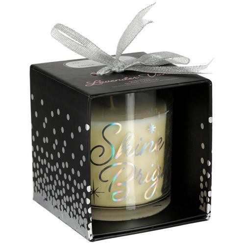 TRI-COASTAL SHINE BRIGHT LAVENDER VANILLA CANDLE IN BOX