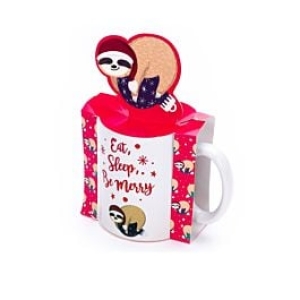 TRI-COASTAL EAT,SLEEP BE MERRY MUG