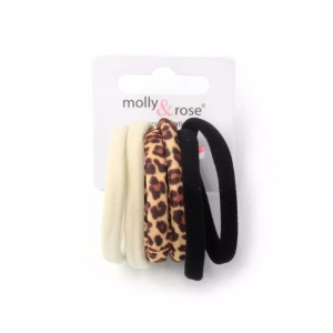 MOLLY & ROSE 8096 ANIMAL PRINT JERSEY ELASTICS X 6 PACK