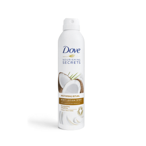 DOVE NOURISHING SECRET BODY LOTION SPRAY COCONUT OIL & ALMOND MILK 190ML