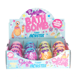 FUNNY MONSTERS FIZZING BATH EGGS WITH SURPRISE CASUELLE 42.815.00