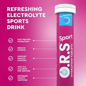 O.R.S HYDRATION TABLETS SPORTS MIXED BERRIES X 20