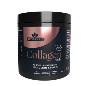NATURES AID COLLAGEN SHAKE 225G CHOCOLATE