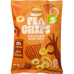OHO PEA CHIPS CARAMELISED ONION TASTE 100G
