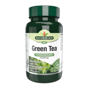 NATURES AID GREEN TEA VITAMINS 10,000MG X60 TABLETS
